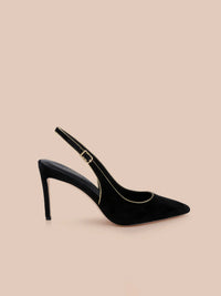 L'Agence Vichy II Black Suede