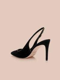 L'Agence Vichy II Black Suede