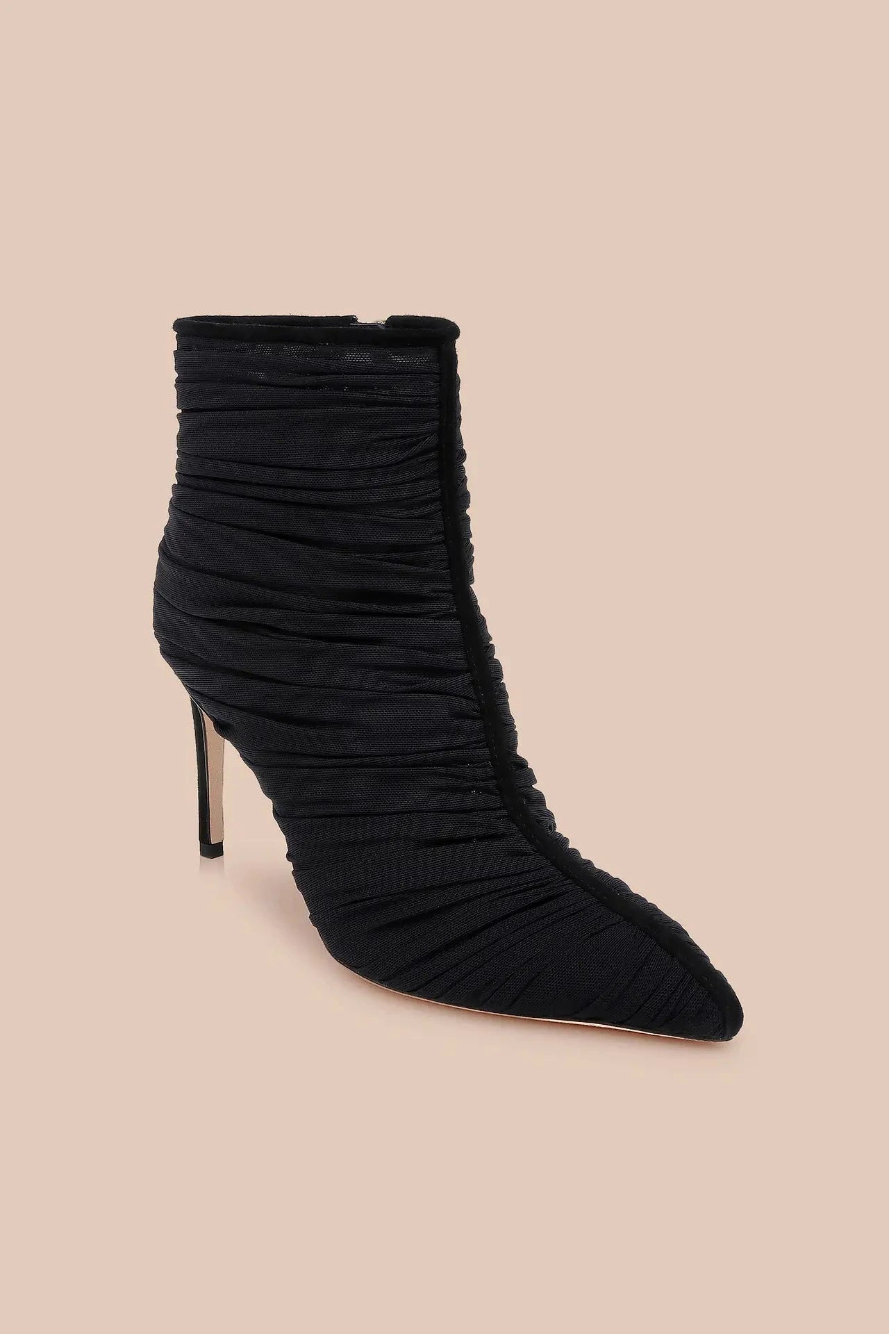 L'Agence Fulton Mesh Bootie Black Mesh