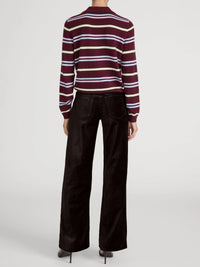 Pantalon Palazzo Slim en velours Fudge Frame
