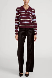 Pantalon Palazzo Slim en velours Fudge Frame