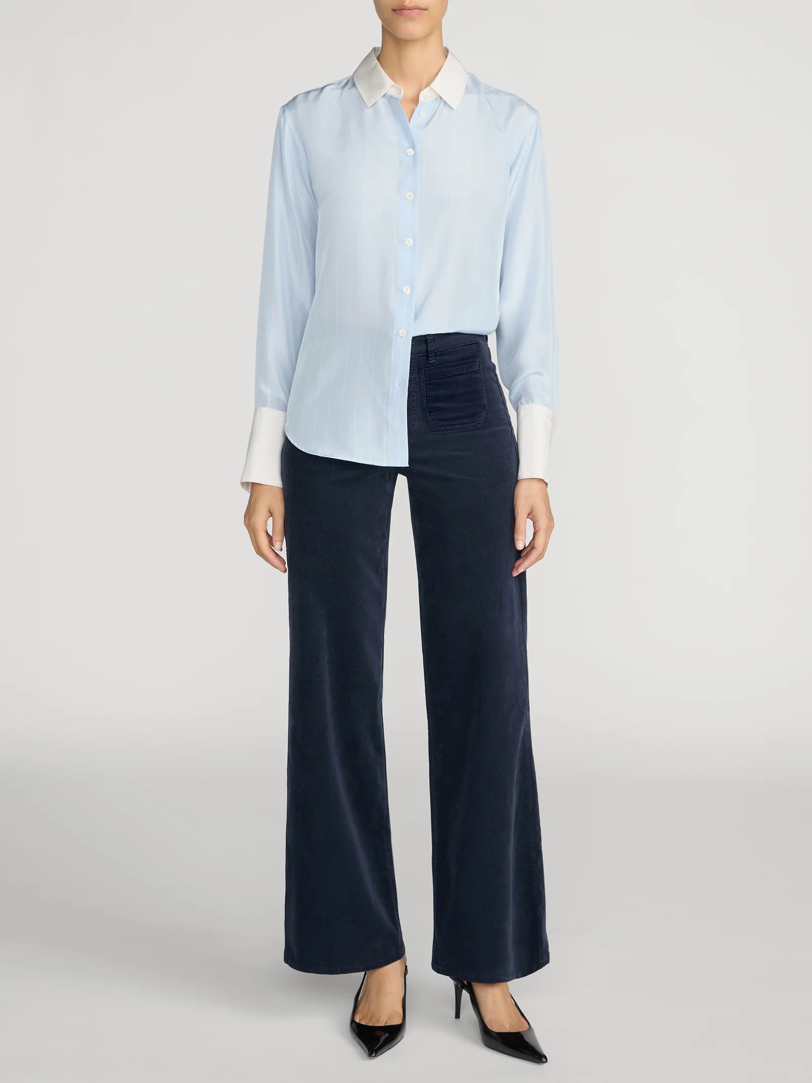 Frame Le Slim Palazzo Modernist Pocket Corduroy