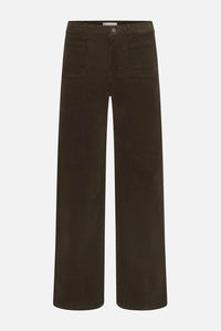 Frame Le Slim Palazzo Modernist Pocket Corduroy - Rich Military