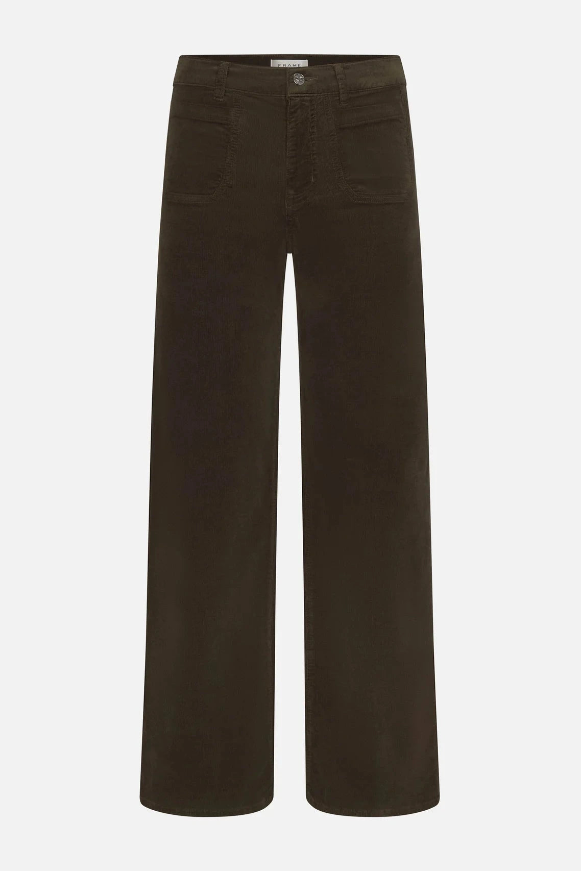 Frame Le Slim Palazzo Modernist Pocket Corduroy - Rich Military