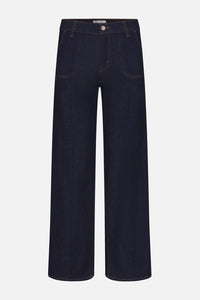Frame Le Slim Palazzo Pintuck Pocket - Rinse