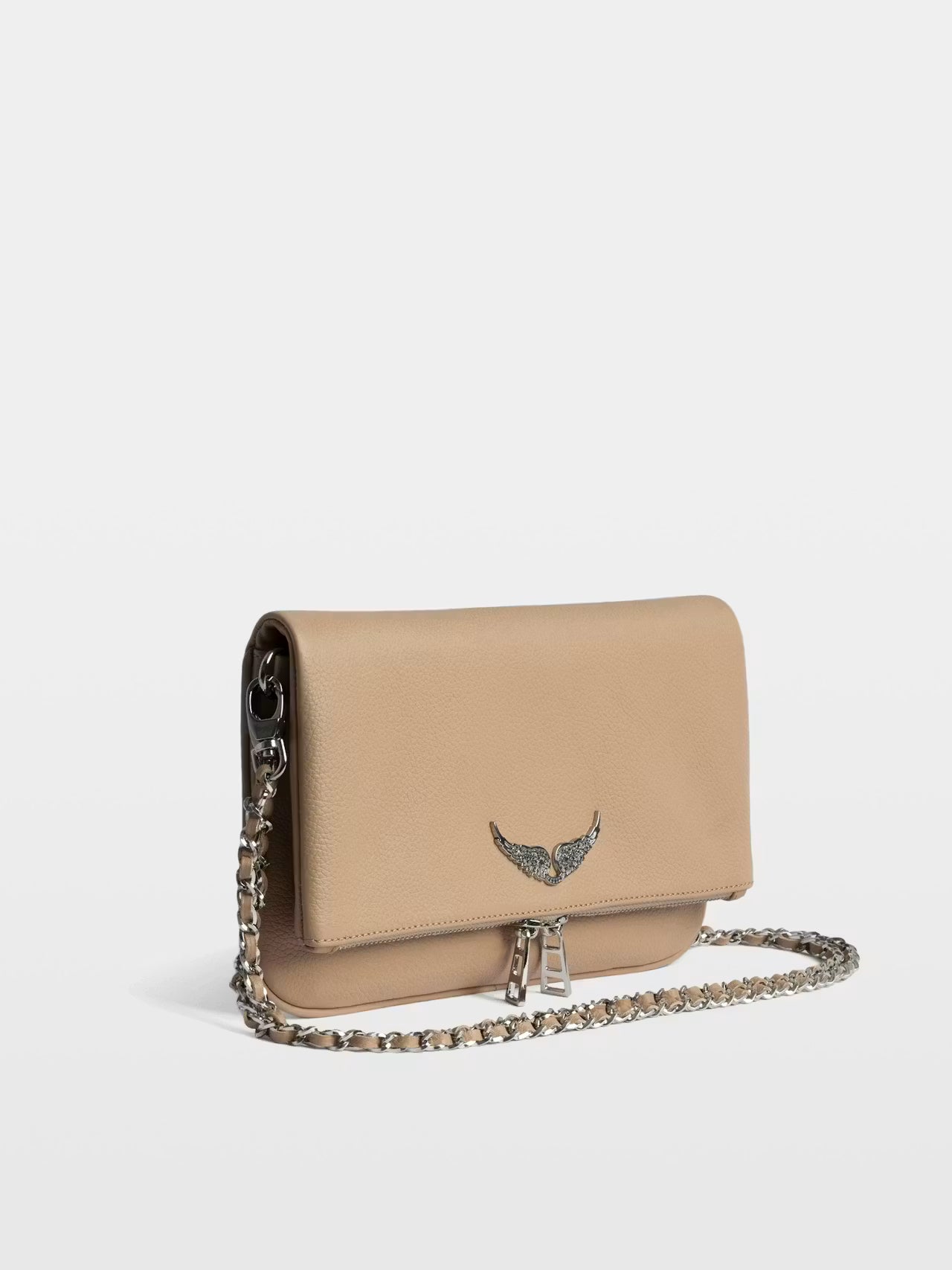 Zadig & Voltaire Rock Grained Leather Bag - Clay