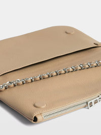 Zadig & Voltaire Rock Grained Leather Bag - Clay