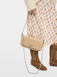 Zadig & Voltaire Rock Grained Leather Bag - Clay
