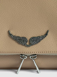 Zadig & Voltaire Rock Grained Leather Bag - Clay