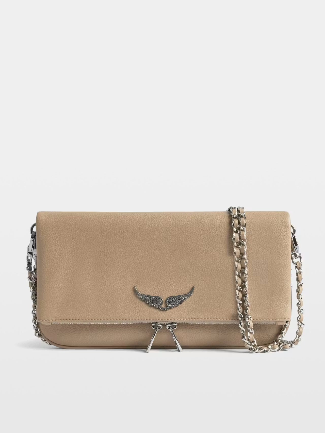Zadig & Voltaire Rock Grained Leather Bag - Clay