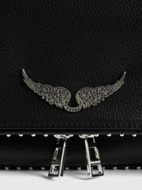 Zadig & Voltaire Rock Grained Leather Bag - Noir