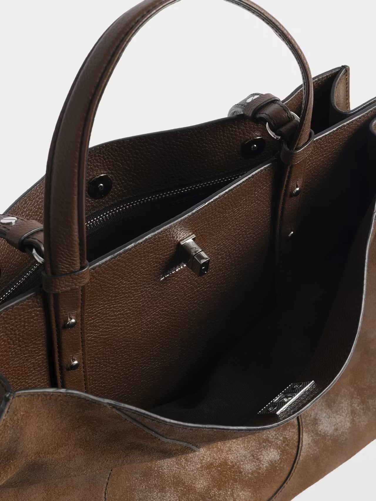 Zadig & Voltaire Jack Suede Waxy Bag - Wood
