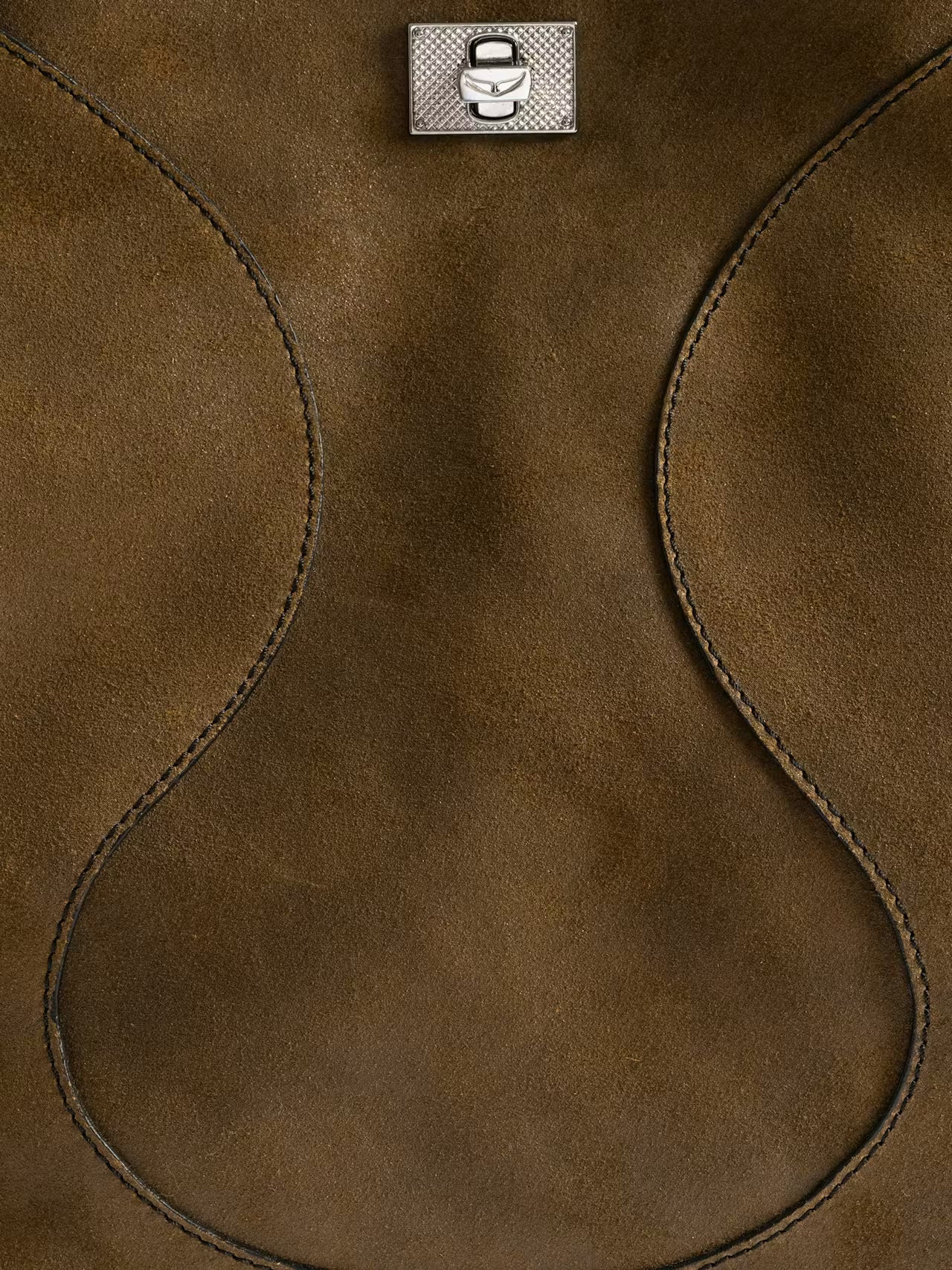 Zadig & Voltaire Jack Suede Waxy Bag - Wood