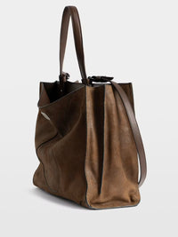 Zadig & Voltaire Jack Suede Waxy Bag - Wood