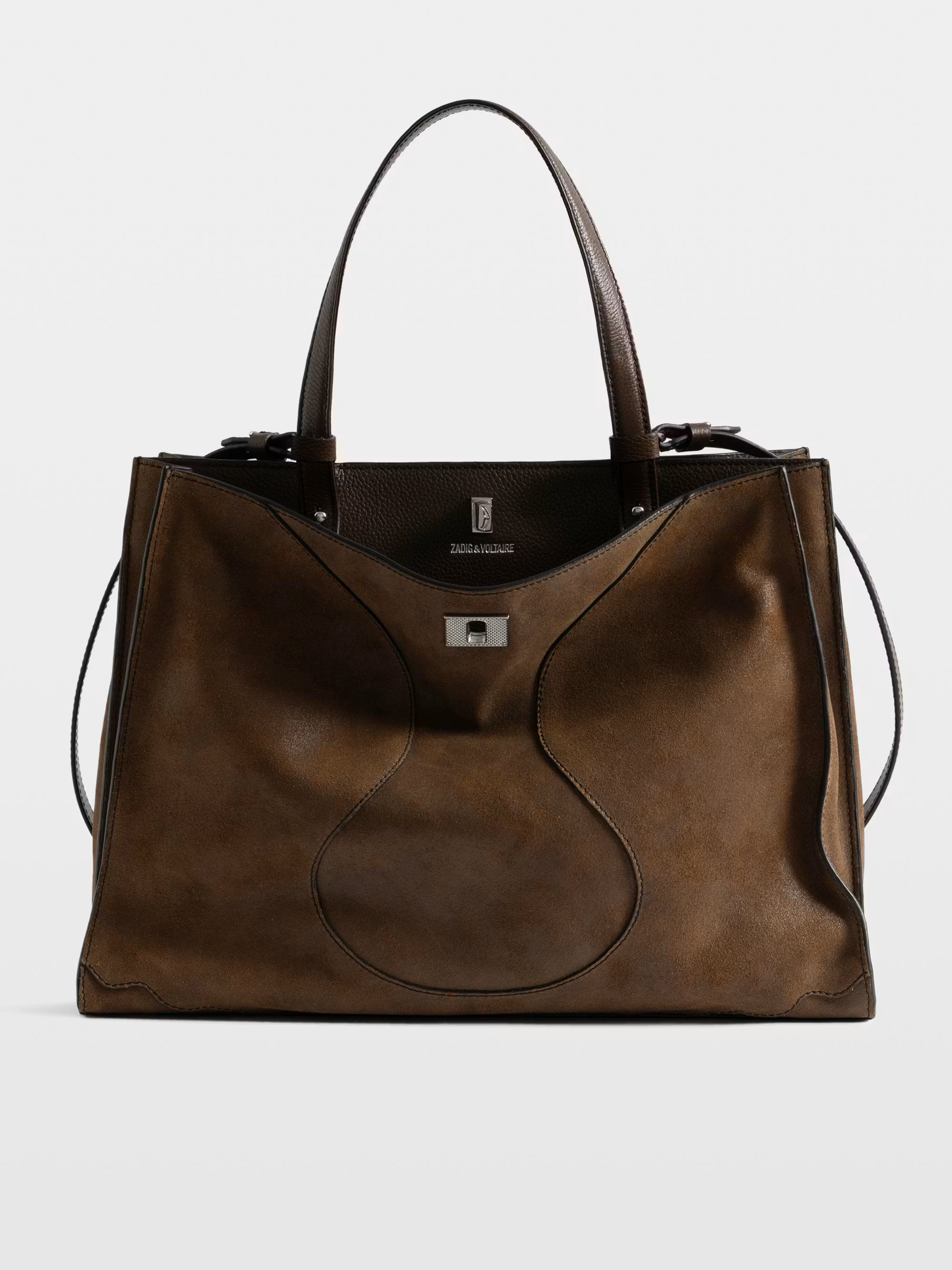 Zadig & Voltaire Jack Suede Waxy Bag - Wood