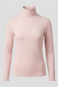 Majestic Filatures Soft Touch Long-Sleeve Turtleneck - Petale