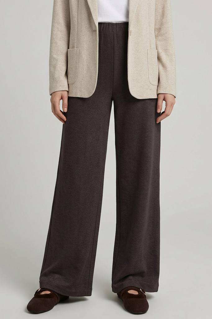 Majestic Filatures French Terry Wide-Leg Pant - Chocolate Mousse