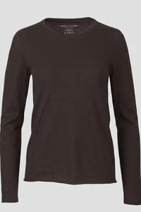 Majestic Filatures 100% Machine Washable Cashmere Long-Sleeve - Chocolate Mousse
