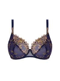 Corbeille Fit - bleu marine/doré