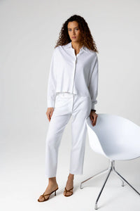 Majestic Filatures Suprima Cotton Long-Sleeve Shirt - White