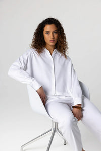 Majestic Filatures Suprima Cotton Long-Sleeve Shirt - White