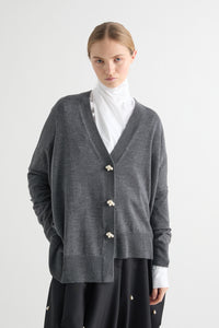 Meimeij Excalibur Oversized Cardigan - Anthracite