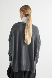 Meimeij Excalibur Oversized Cardigan - Anthracite