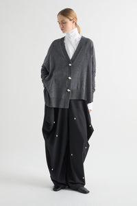 Meimeij Excalibur Oversized Cardigan - Anthracite