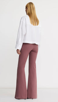 Pantalon évasé Smythe mauve