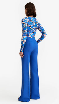 Smythe Wide Leg Pintuck Trouser