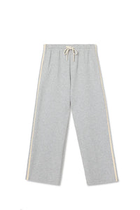 Perfect White Tee Travel Cropped Pant With Stripes