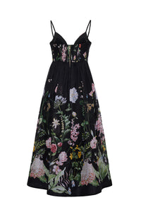 Robe Midi Pero Cara Cara Bloomsfield Noire