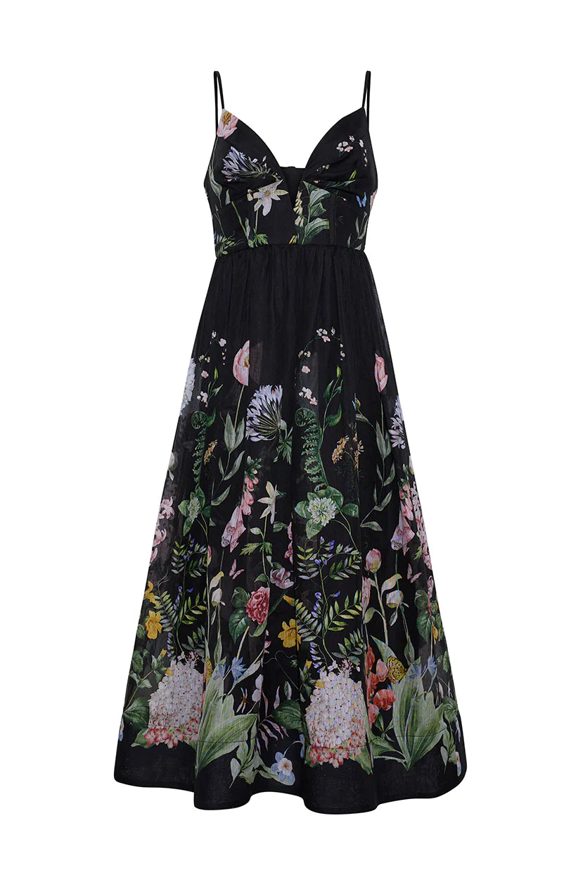 Robe Midi Pero Cara Cara Bloomsfield Noire