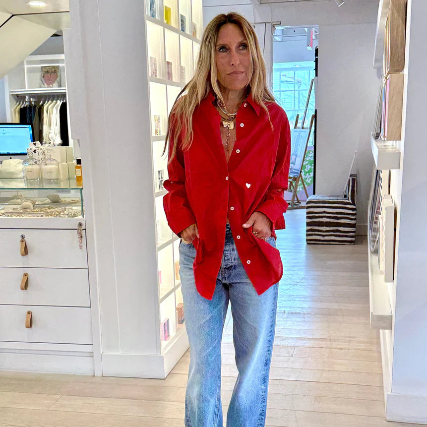 Chemise Jack Kerri Rosenthal Rouge