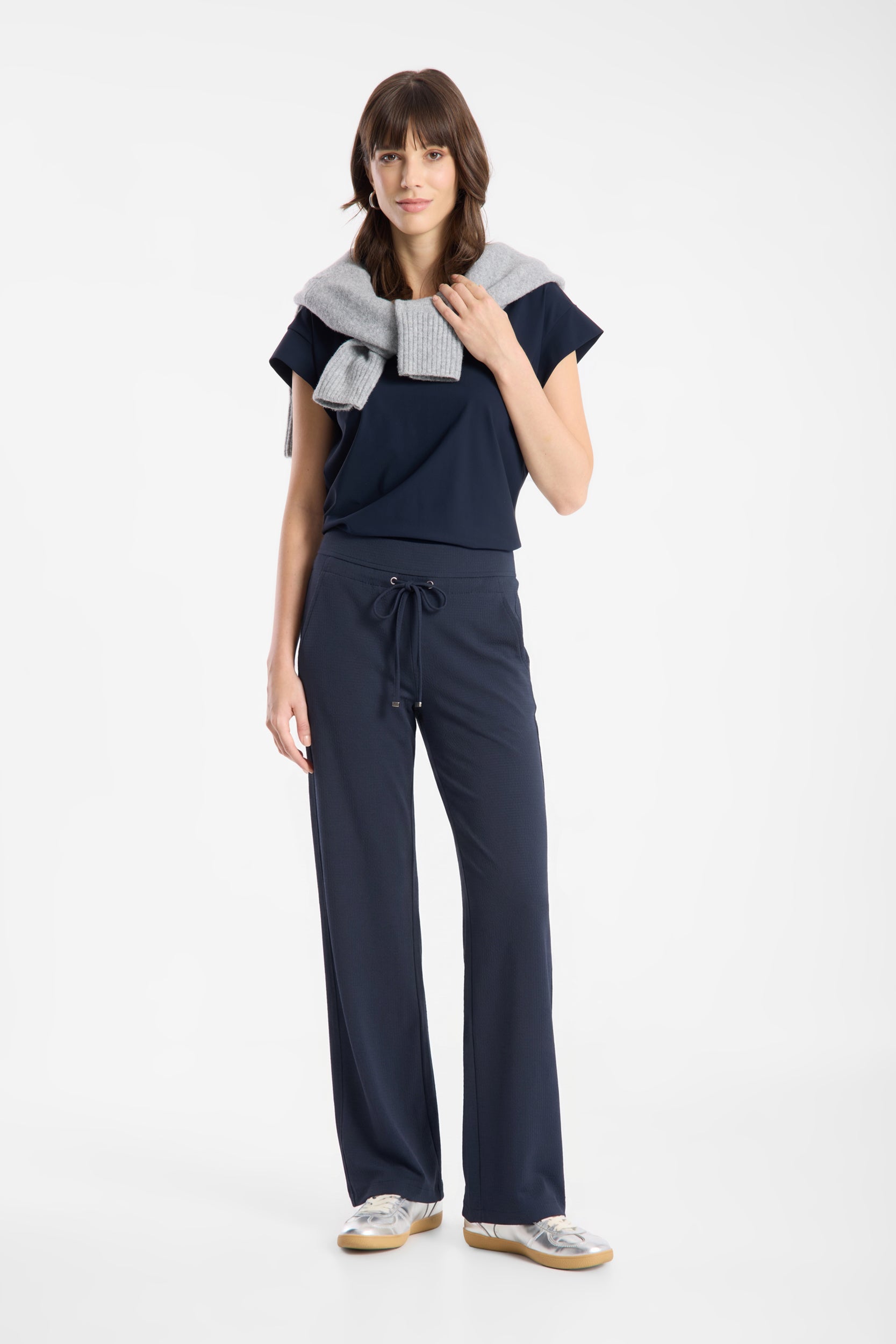 Raffaello Rossi Pantalon Droit Candice Marine