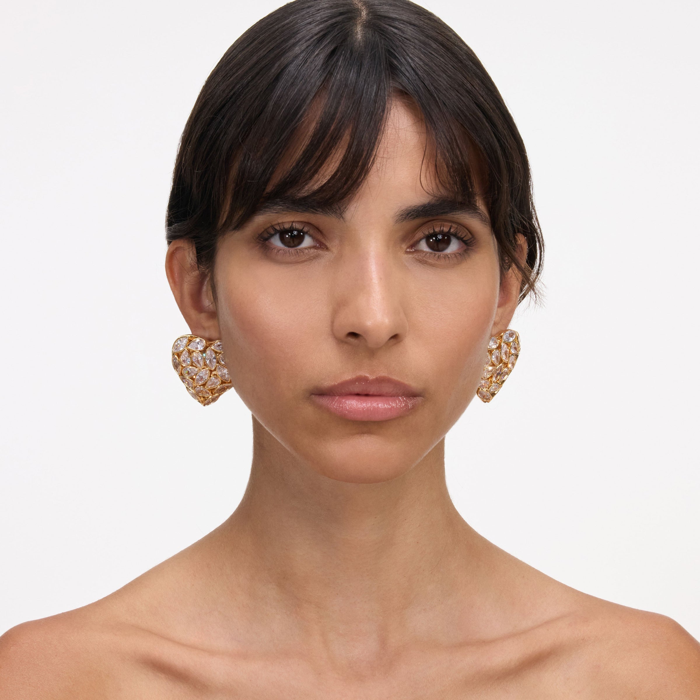 Boucles d'oreilles cœur orné Autoportrait