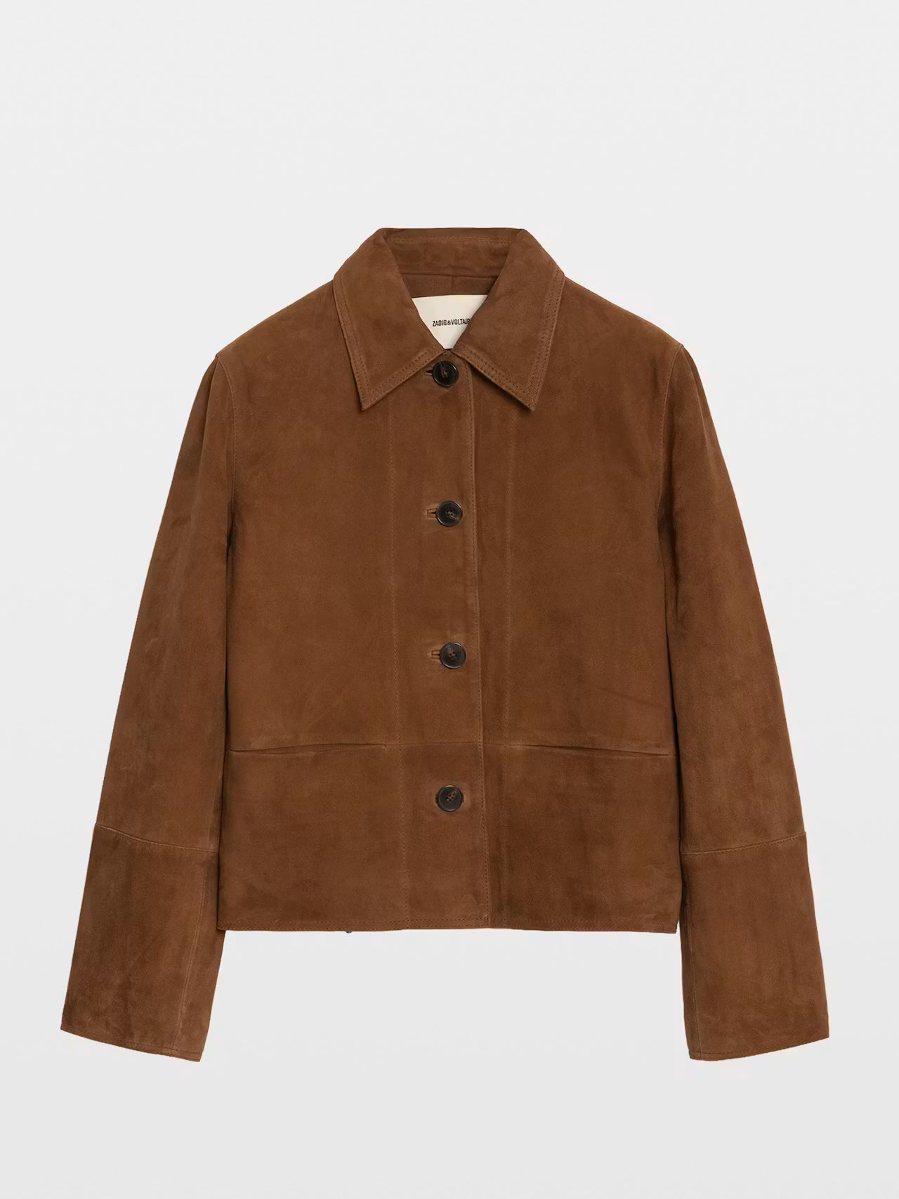Zadig & Voltaire Lessa Suede Jacket - Cognac