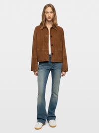 Zadig & Voltaire Lessa Suede Jacket - Cognac