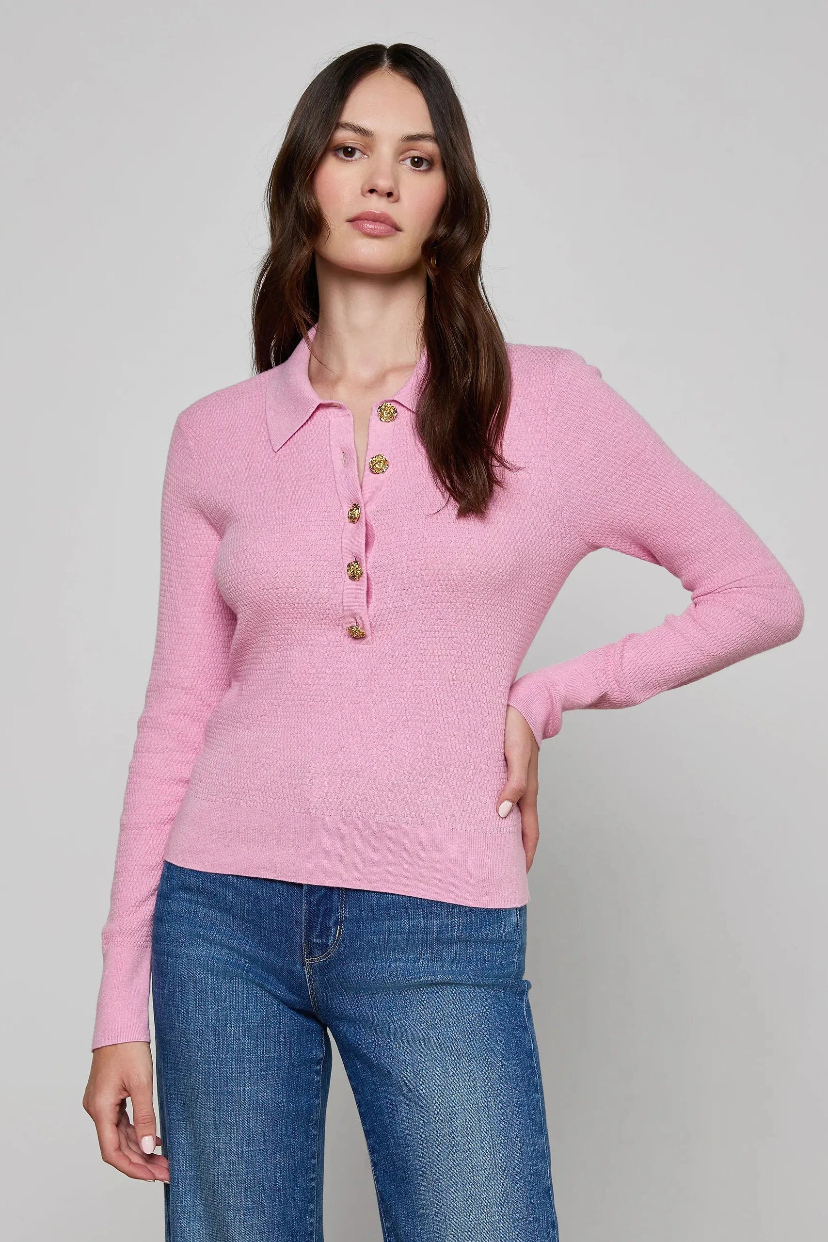 Pull Sterling L'Agence rose fondant/or rose