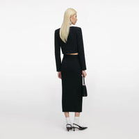 Self-Portrait Knit Floral Jacket & Skirt Ensemble