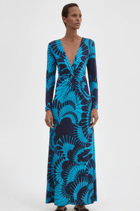 Robe nouée à la taille Smythe Blue
