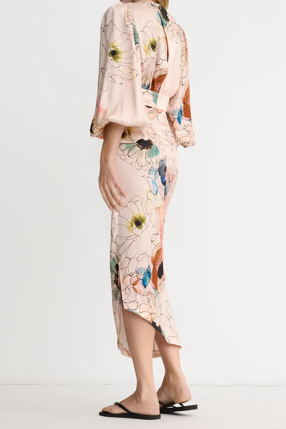 Robe Midi Asymétrique Smythe Blush Multi