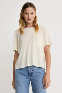 Smythe Colorblock Pocket Tee Cream