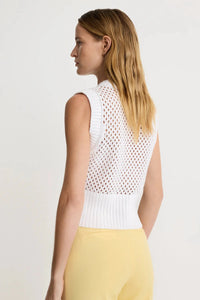 Gilet en maille Smythe blanc