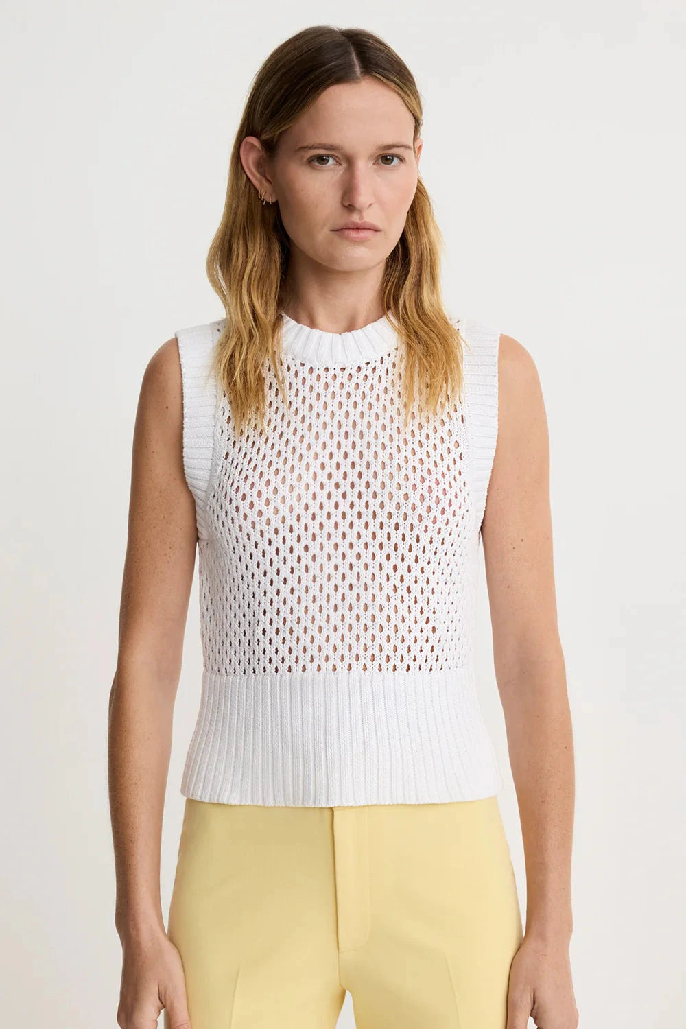 Gilet en maille Smythe blanc