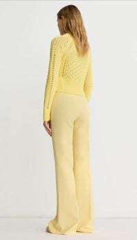 Smythe Crochet Cardigan Yellow