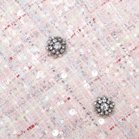 Self-Portrait  Pink Sequin Boucle Jacket