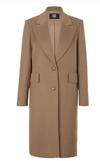 Riani Wool Blend Coat with Stitching Detail on Collar