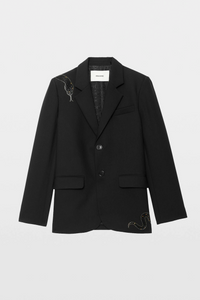 Zadig & Voltaire Vanille Strass Snake Jacket - Black