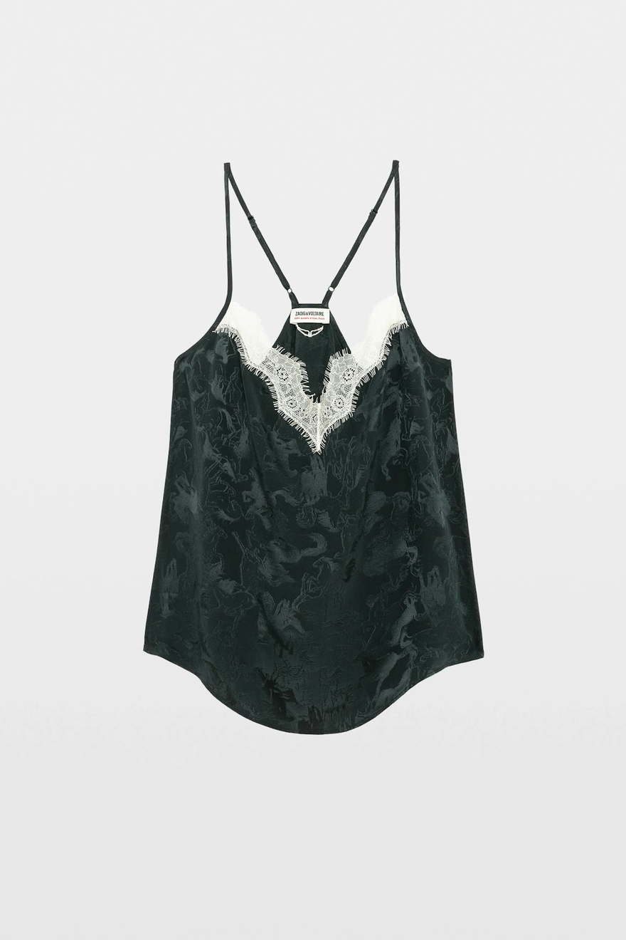 Zadig & Voltaire Cespa Jac Horses Top - Gloom
